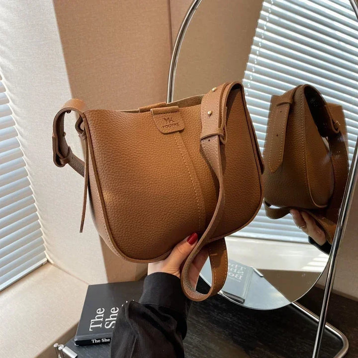 Hot Selling High-quality Solid PU Women's Shoulder Bags New Fashionable Sweet Crossbody Bag Large Capacity Composite Bag