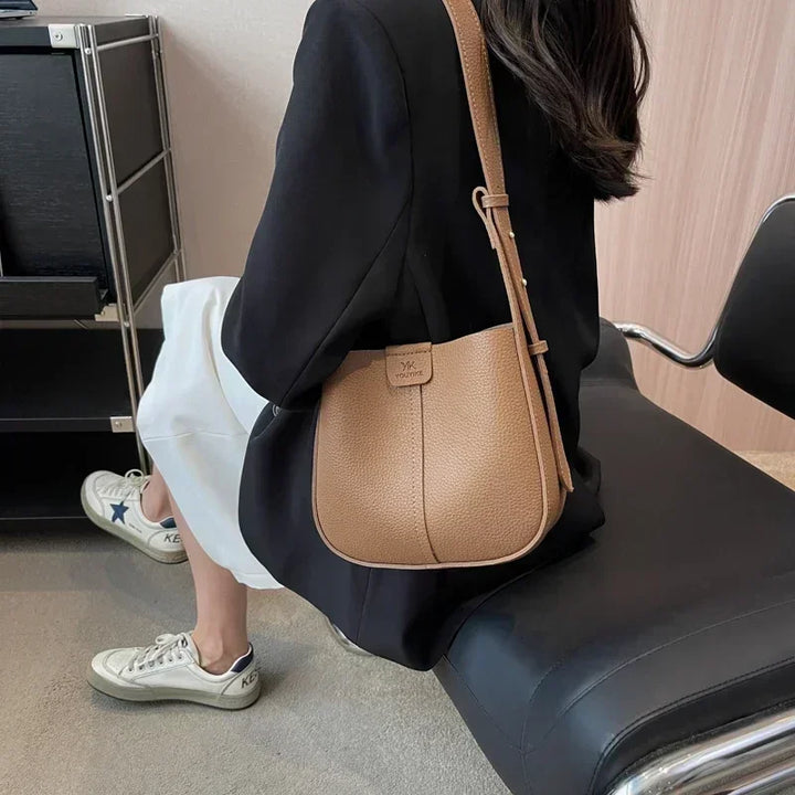 Hot Selling High-quality Solid PU Women's Shoulder Bags New Fashionable Sweet Crossbody Bag Large Capacity Composite Bag