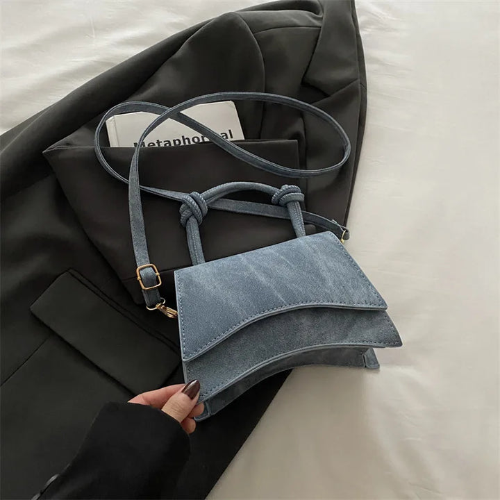 Fashionable Women's Shoulder Bag Pure Color Trendy Crossbody Bag Simple Casual Diagonal Bag Small Square Bags for Autumn bolsos