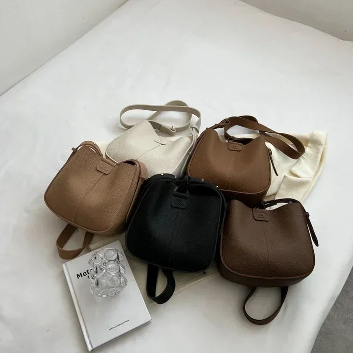 Hot Selling High-quality Solid PU Women's Shoulder Bags New Fashionable Sweet Crossbody Bag Large Capacity Composite Bag