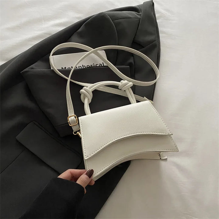 Fashionable Women's Shoulder Bag Pure Color Trendy Crossbody Bag Simple Casual Diagonal Bag Small Square Bags for Autumn bolsos