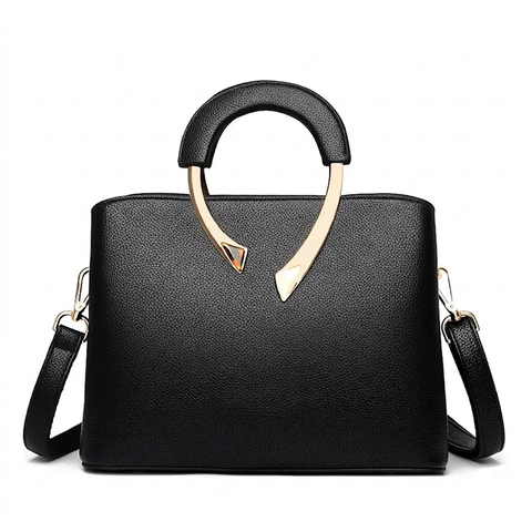 2026 New Style Crossbody Bag Medium Mom Bag Lychee Pattern Large Soft PU Zipper Closure Daily Use Fashionable Ladies Handbag Sac