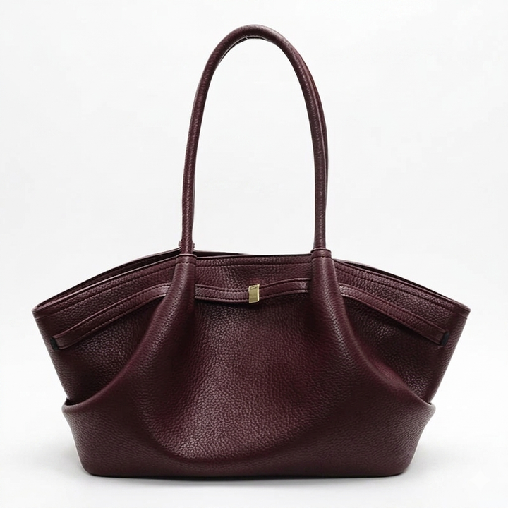 MOODS Lychee Pattern Underarm Shoulder Bags For Women Soft PU Leather Large Capacity Mini Tote Bag 2025 Luxury Designer Handbags